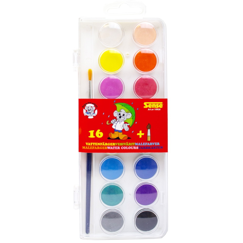 Sense - Vesiväri 16-pakkaus