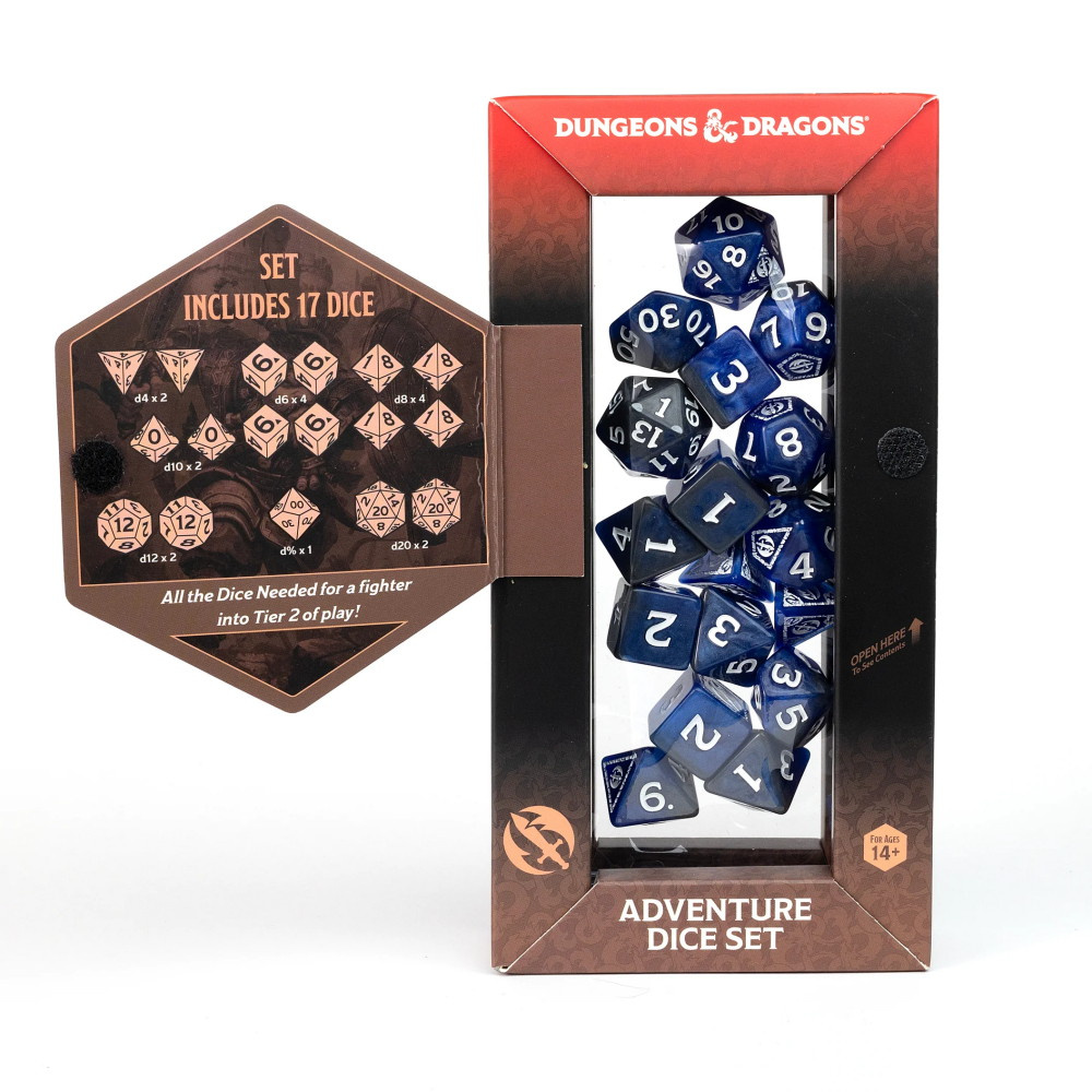 Dungeons & Dragons: Adventure Dice Set - Fighter Blue
