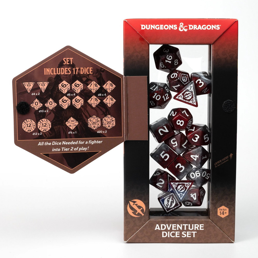 Dungeons & Dragons: Adventure Dice Set - Fighter Red