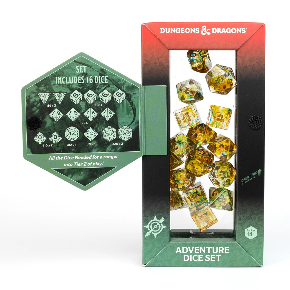 Dungeons & Dragons: Adventure Dice Set - Ranger Green/Multi-Colored