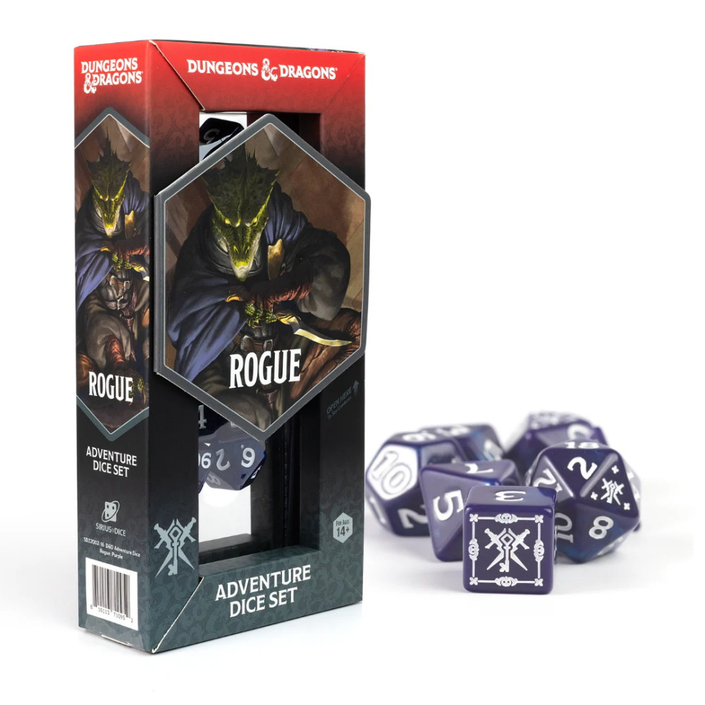Dungeons & Dragons: Adventure Dice Set - Rogue Purple