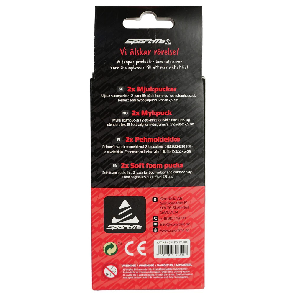 SportMe Pehmokiekko 2 kpl