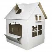 Cardboard building - Flower kiosk Cardboard building - Flower kiosk