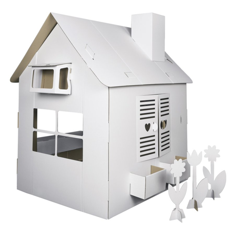 Cardboard building - Flower kiosk