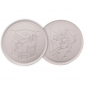 Transformers Set of 4 Embossed Metal Coasters Transformers Set of 4 Embossed Metal Coasters