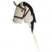 Keppihevonen Harmaa ohjaksilla 80 cm Keppihevonen Harmaa ohjaksilla 80 cm