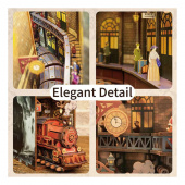 Tonecheer Book Nook - The Steam Age Tonecheer Book Nook - The Steam Age