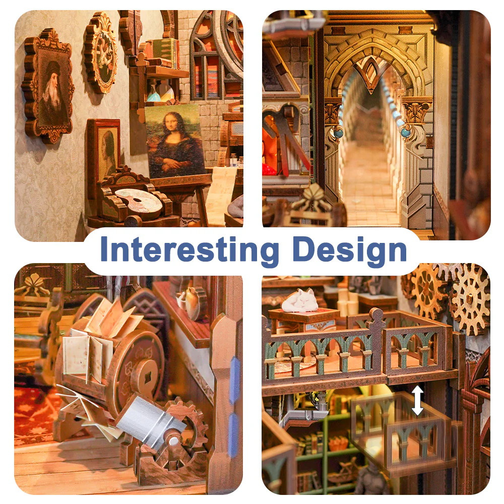 Tonecheer Book Nook - Leonardo da Vinci