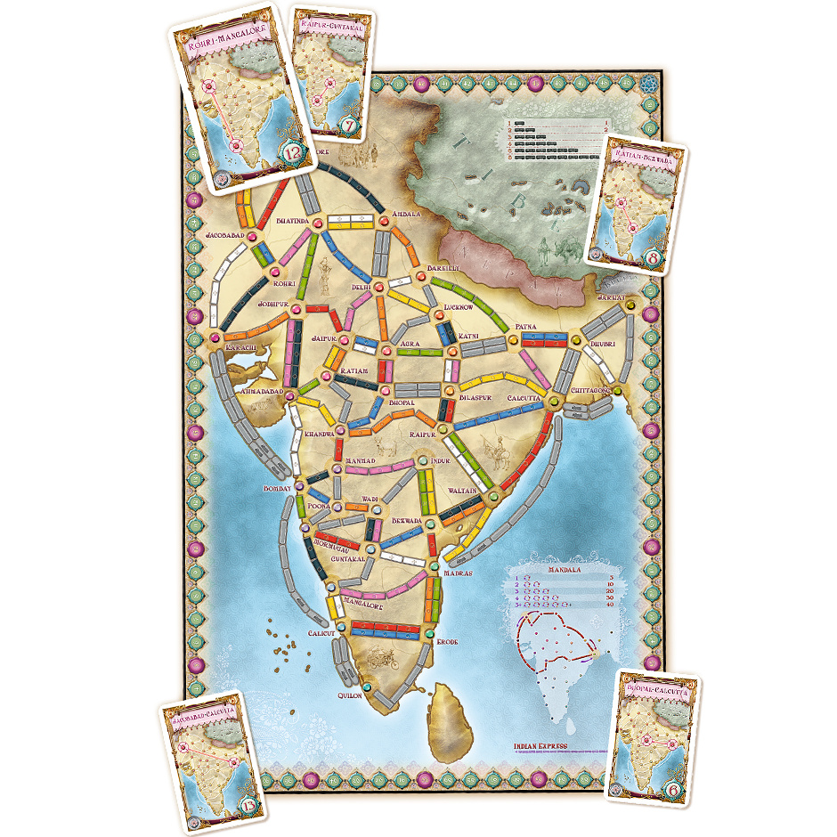 Ticket To Ride: India & Switzerland (Exp.) (FI)