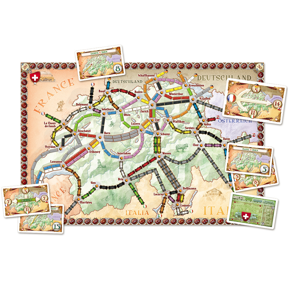 Ticket To Ride: India & Switzerland (Exp.) (FI)