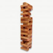 Uber Giant Tumble Tower Varnished Hardwood Uber Giant Tumble Tower Varnished Hardwood