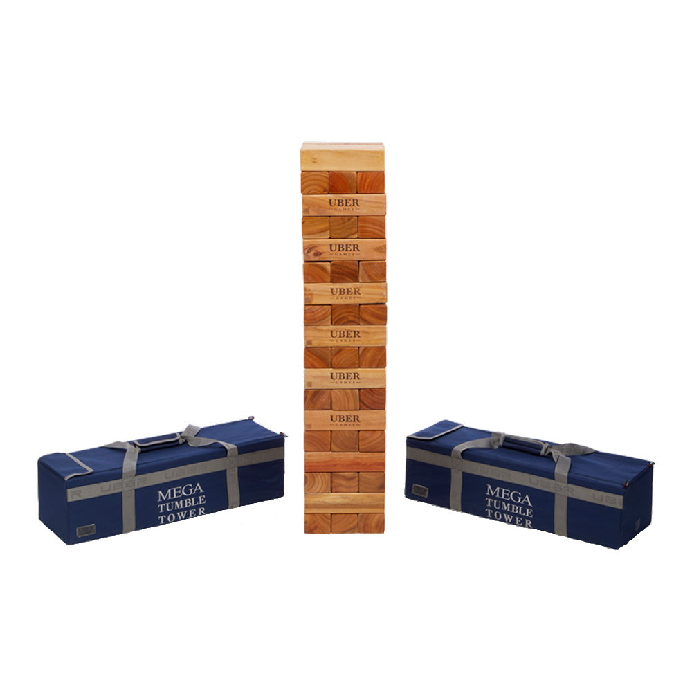 Uber Mega Tumble Tower Varnished Hardwood