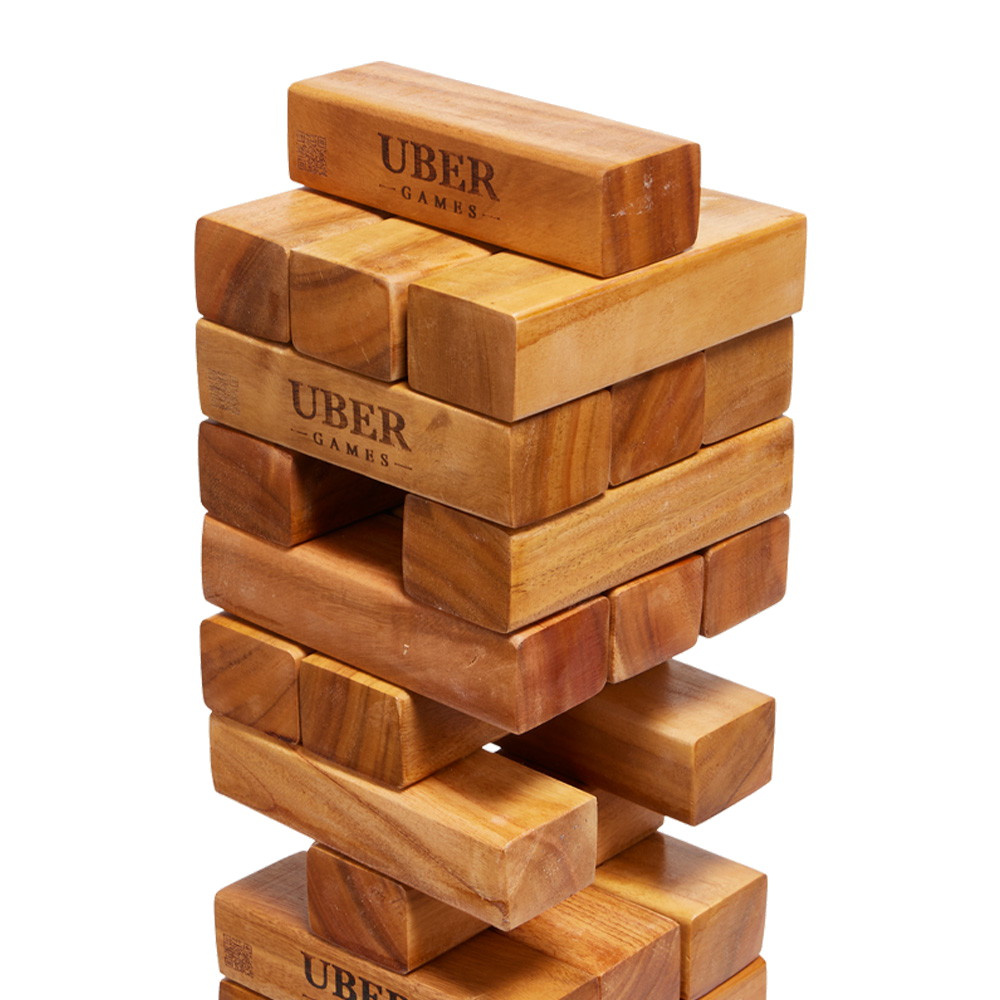Uber Mega Tumble Tower Varnished Hardwood