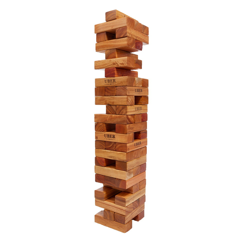 Uber Mega Tumble Tower Varnished Hardwood