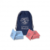 WCL Cornhole Bean Bags Sky & Coral With Bag WCL Cornhole Bean Bags Sky & Coral With Bag