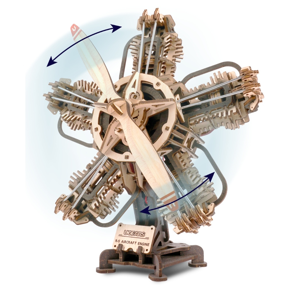 Ugears Toimintamalli R-5 Aircraft Engine