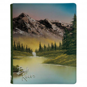 Ultra Pro: 9-Pocket Zippered Binder - Bob Ross Mountain Retreat Ultra Pro: 9-Pocket Zippered Binder - Bob Ross Mountain Retreat