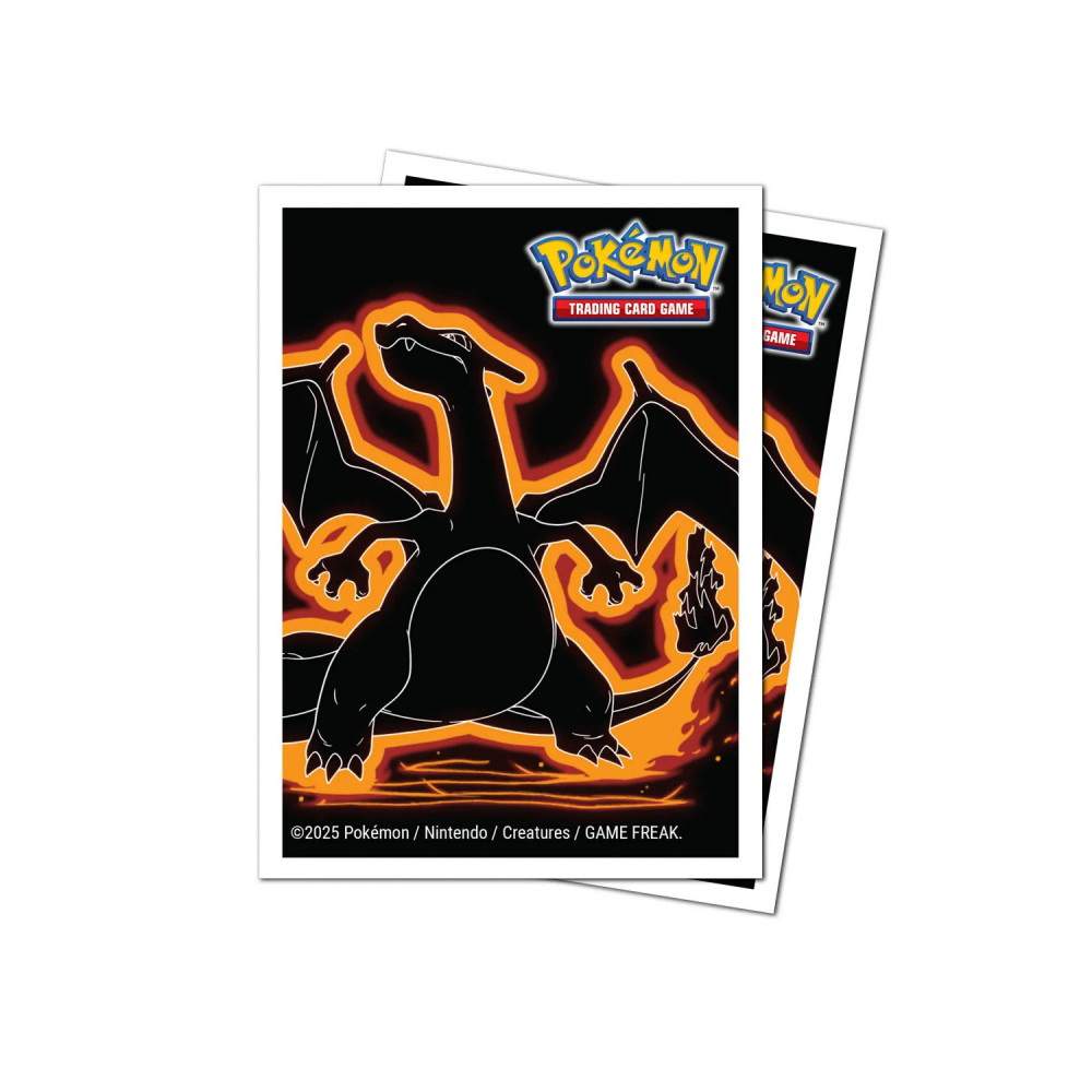 Pokémon TCG: Apex Deck Protector Sleeves - Neon Kanto Charizard