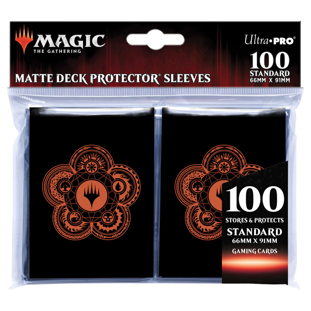 Magic Deck Protector Sleeves 64 x 89 mm - Mana 7 Color Wheel