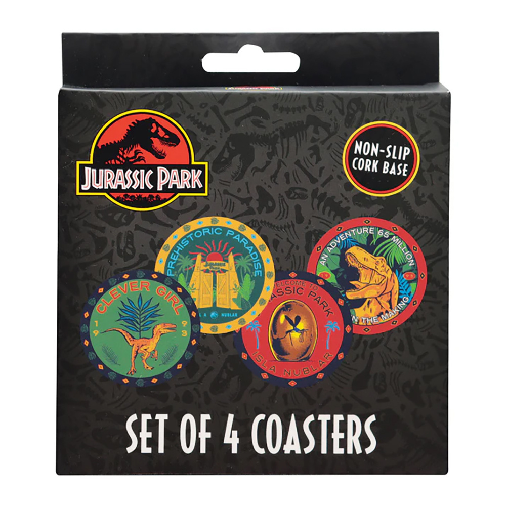 Jurassic Park Printed Metal Drinks Coasters