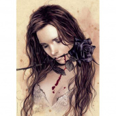 Heye Palapeli : Dark Rose by Victoria Frances 1000 palaa