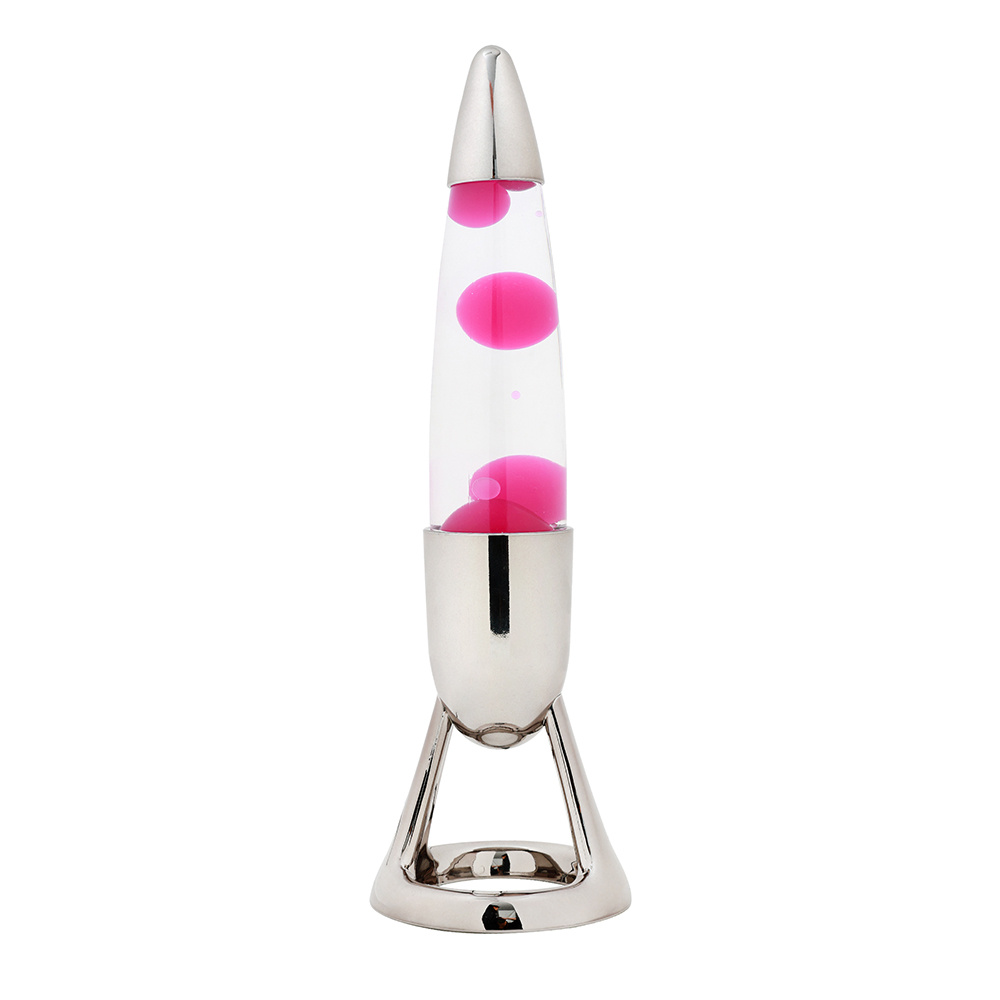 iTotal LED Lava Lamp - Rocket Silver Color Change