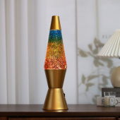 iTotal Lava Lamp - Gold/Rainbowglitter iTotal Lava Lamp - Gold/Rainbowglitter