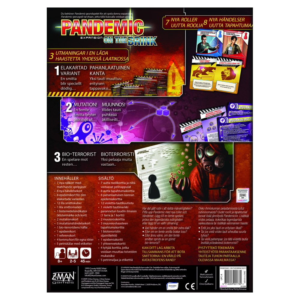 Pandemic: On the Brink (Exp.) (FI)